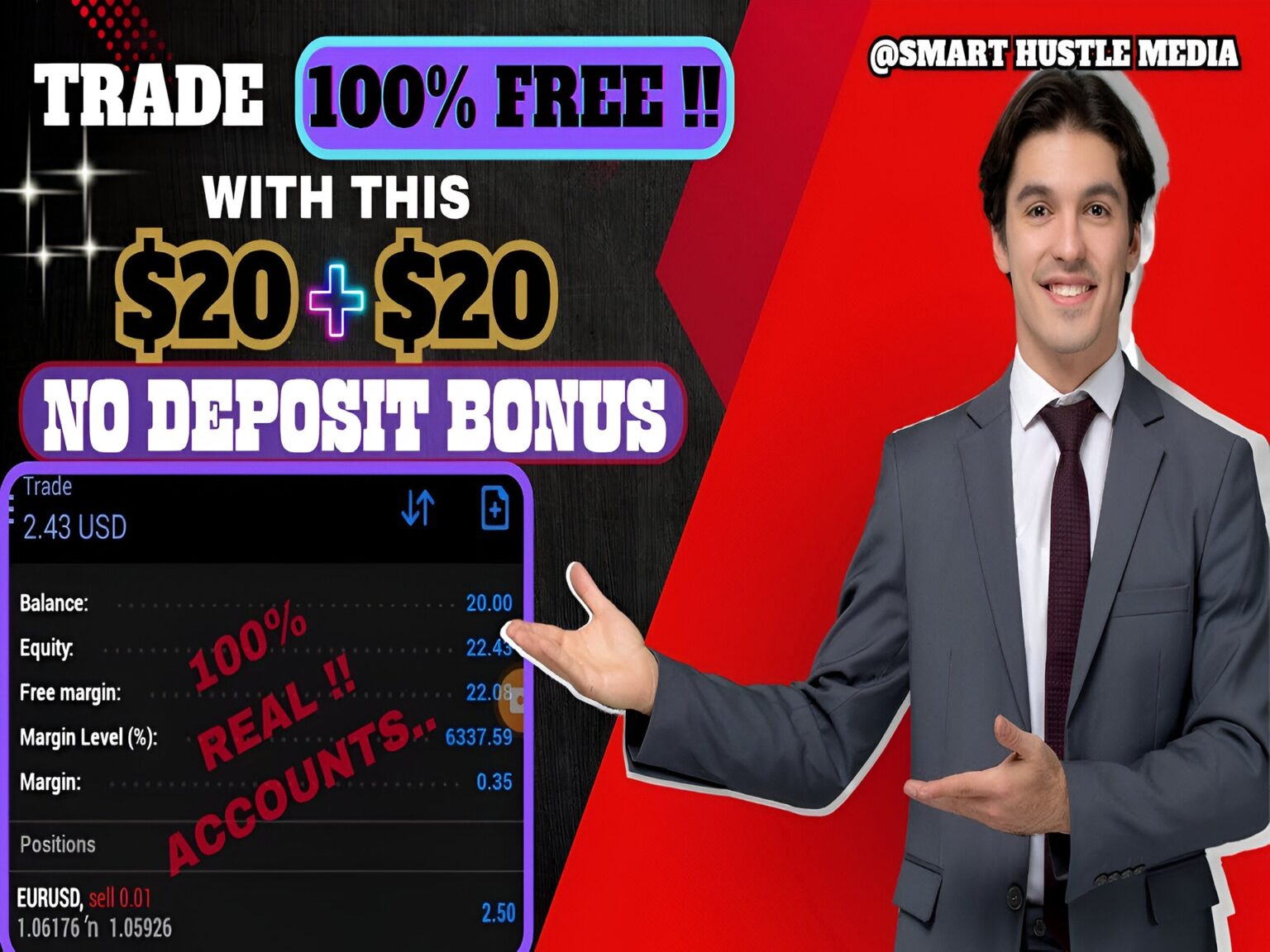 Claim Two Free & Instant Bonuses ($20 + $20). No KYC Requirements – FirewoodFx, Amega Finance